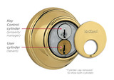 Kwikset / Metal Interconnect / 816 Key Control Deadbolt Single Cylinder with Kingston Passage Lever