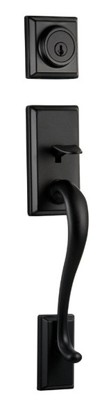 Kwikset / Hawthorne Handleset / Single Cylinder - SmartKey/ Matte Black / 800HE 514 SMT