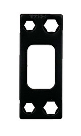 Kwikset Deadbolt Square Corner Heavy Duty 2-3/4 Tall Strike Plate / Matte Black / 820049-514