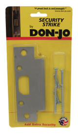 Don-Jo / Security Strike For Keyed Knobs / 4-7/8" H x 1-1/4 W / Steel Silver Coated / 2 SS SL