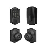 Schlage / 489 Camelot Encode WiFi Deadbolt with Georgian x Camelot Passage Knob