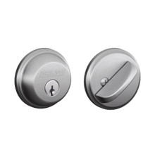 Schlage B81 Series Deadbolt, Blank Plate on Exterior Side with