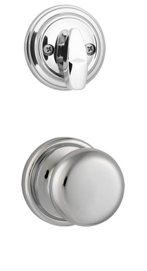 Kwikset / 966 Single Cylinder Interior Trim Pack / Hancock Knob / Polished Chrome / 966H26 Kwikset / 966 Single Cylinder Interior Trim Pack / Hancock Knob / Polished Chrome / 966H26