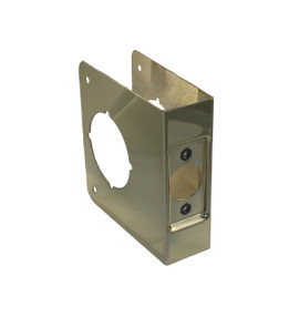 Don-Jo / Wrap-Around Plate / 4-1/2" H x 4-1/4" W /  1-3/4" Door Thickness / 2-3/4" Backset / Polished Brass / 81 PB CW Don-Jo / Wrap-Around Plate / 4-1/2" H x 4-1/4" W /  1-3/4" Door Thickness / 2-3/4" Backset / Polished Brass / 81 PB CW