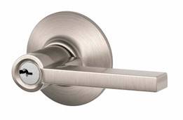 Schlage / Latitude Lever / Keyed Entry / Satin Nickel / F51ALAT 619 Schlage / Latitude Lever / Keyed Entry / Satin Nickel / F51ALAT 619