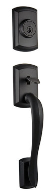 Kwikset / Avalon Handleset / Single Cylinder - SmartKey / Matte Black / 800AVH 514 SMT Kwikset / Avalon Handleset / Single Cylinder - SmartKey / Matte Black / 800AVH 514 SMT