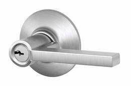 Schlage / Latitude Lever / Keyed Entry / Satin Chrome / F51ALAT 626 Schlage / Latitude Lever / Keyed Entry / Satin Chrome / F51ALAT 626