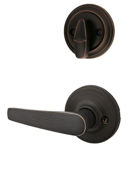 Kwikset / 966 Single Cylinder Interior Trim Pack / Delta Lever / Venetian Bronze / 966DL11P Kwikset / 966 Single Cylinder Interior Trim Pack / Delta Lever / Venetian Bronze / 966DL11P