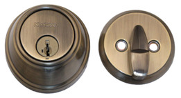 Kwikset / 816 Key Control Deadbolt - SmartKey / Antique Brass / 816 5 SMT Kwikset / 816 Key Control Deadbolt - SmartKey / Antique Brass / 816 5 SMT