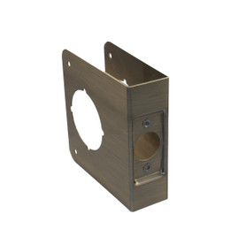 Don-Jo / Wrap-Around Plate / 4-1/2" H x 4-1/4" W /  1-3/4" Door Thickness / 2-3/4" Backset / Antique Brass / 81 AB CW Don-Jo / Wrap-Around Plate / 4-1/2" H x 4-1/4" W /  1-3/4" Door Thickness / 2-3/4" Backset / Antique Brass / 81 AB CW