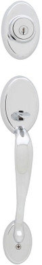 Kwikset / Chelsea Handleset / Single Cylinder - SmartKey / Polished Chrome / 800CE 26 SMT Kwikset / Chelsea Handleset / Single Cylinder - SmartKey / Polished Chrome / 800CE 26 SMT
