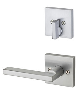 Kwikset / 971 Single Cylinder Interior Trim Pack / Halifax Lever with Square Rose / Satin Chrome / 971HFLSQT26D Kwikset / 971 Single Cylinder Interior Trim Pack / Halifax Lever with Square Rose / Satin Chrome / 971HFLSQT26D