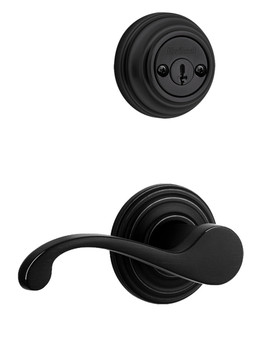 Kwikset / 967 Double Cylinder Interior Trim Pack / Commonwealth Lever / Right Hand / Matte Black / 967CHLRH514 Kwikset / 967 Double Cylinder Interior Trim Pack / Commonwealth Lever / Right Hand / Matte Black / 967CHLRH514