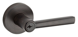 Kwikset / Montreal Lever with Round Rose / Keyed Entry - SmartKey / Venetian Bronze / 156MRLRDT 11P SMT Kwikset / Montreal Lever with Round Rose / Keyed Entry - SmartKey / Venetian Bronze / 156MRLRDT 11P SMT