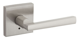 Kwikset / Montreal Lever with Square Rose / Privacy / Satin Nickel / 155MRLSQT 15 Kwikset / Montreal Lever with Square Rose / Privacy / Satin Nickel / 155MRLSQT 15