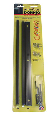 Don-Jo / Latch Protector / 12" Height /  In-Swinging Doors / Dark Bronze  / ILP 212 DU