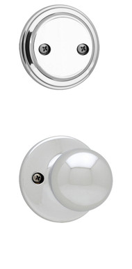 Kwikset / 968 Dummy Cylinder Interior Trim Pack / Polo Knob / Polished Chrome / 968P26