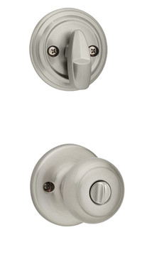 Kwikset / 978 Single Cylinder Interior Trim Pack / Cove Knob / Satin Nickel / 978CV15