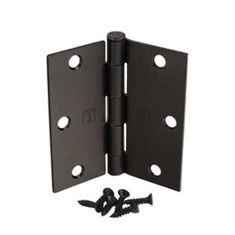 Hager / Hinge / 3-1/2" x 3-1/2" / Square Corner / Antique Oiled Bronze / 1741 3.5x3.5 10R Hager / Hinge / 3-1/2" x 3-1/2" / Square Corner / Antique Oiled Bronze / 1741 3.5x3.5 10R