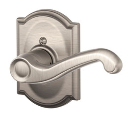 Schlage / Flair Lever with Camelot Rose / Half Dummy Right Hand / Satin Nickel / F170FLA 619 CAM RH Schlage / Flair Lever with Camelot Rose / Half Dummy Right Hand / Satin Nickel / F170FLA 619 CAM RH