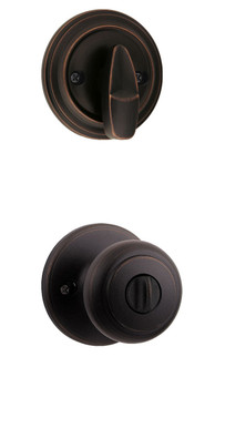 Kwikset / 978 Single Cylinder Interior Trim Pack / Cove Knob / Venetian Bronze / 978CV11P Kwikset / 978 Single Cylinder Interior Trim Pack / Cove Knob / Venetian Bronze / 978CV11P