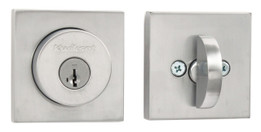 Kwikset / 158 Square Deadbolt / Single Cylinder - SmartKey / Satin Chrome / 158SQT 26D SMT Kwikset / 158 Square Deadbolt / Single Cylinder - SmartKey / Satin Chrome / 158SQT 26D SMT