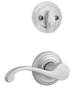 Kwikset / 966 Single Cylinder Interior Trim Pack / Commonwealth Lever / Right Hand / Satin Chrome / 966CHLRH26D Kwikset / 966 Single Cylinder Interior Trim Pack / Commonwealth Lever / Right Hand / Satin Chrome / 966CHLRH26D