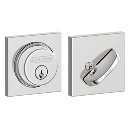 Schlage B60N COL 626 Single Cylinder Deadbolt with Collins Trim