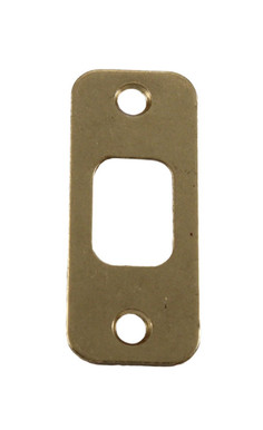 Kwikset / Deadbolt / Round Corner / Medium Duty / Strike Plate / Polished Brass / 85279-3 Kwikset / Deadbolt / Round Corner / Medium Duty / Strike Plate / Polished Brass / 85279-3