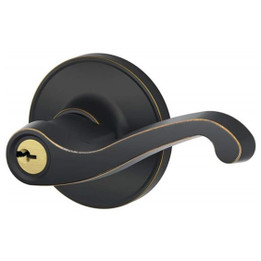 Schlage / LaSalle Lever / Keyed Entry / Aged Bronze / J54LAS 716