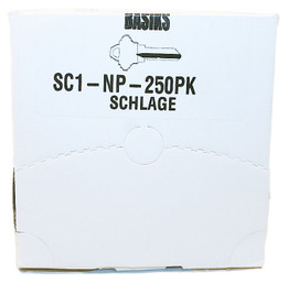 Basiks / Key Blanks Boxed 250 / 5 - Pin / SC1-NP-250