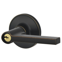 Schlage / Solstice Lever / Keyed Entry / Aged Bronze / J54SOL 716 Schlage / Solstice Lever / Keyed Entry / Aged Bronze / J54SOL 716