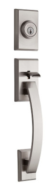 Kwikset / Tavaris Handleset / Double Cylinder - SmartKey / Satin Nickel / 801TVH 15 SMT