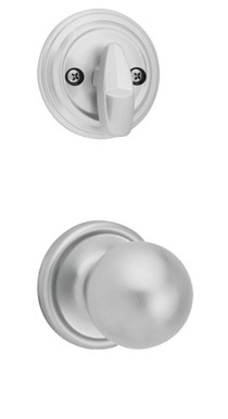 Kwikset / 966 Single Cylinder Interior Trim Pack / Circa Knob / Satin Chrome / 966CA26D Kwikset / 966 Single Cylinder Interior Trim Pack / Circa Knob / Satin Chrome / 966CA26D