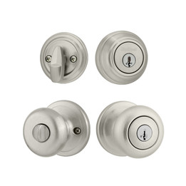 Kwikset Tustin Lever with Single Cylinder Deadbolt Combo Pack