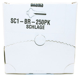 Basiks / Key Blanks Boxed 250 / 5 - Pin / SC1-BR-250 Basiks / Key Blanks Boxed 250 / 5 - Pin / SC1-BR-250