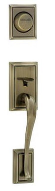 Schlage / Addison Handleset / Dummy Cylinder / Antique Brass / F93ADD 609 Schlage / Addison Handleset / Dummy Cylinder / Antique Brass / F93ADD 609