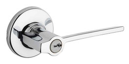 Kwikset / Ladera Lever with Round Rose / Keyed Entry / Polished Chrome / 405LRLRDT 26 Kwikset / Ladera Lever with Round Rose / Keyed Entry / Polished Chrome / 405LRLRDT 26