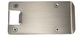 Don-Jo / Extended Lip Strike Round Corner / 2-1/4" H x 4" W / Total Width 4-1/2" / Satin Nickel / EL 104 619 RC