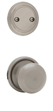 Kwikset / 968 Dummy Cylinder Interior Trim Pack / Hancock Knob / Antique Nickel / 968H15A