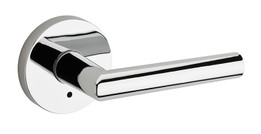 Kwikset / Milan Lever with Round Rose / Privacy / Polished Chrome / 155MILRDT 26 Kwikset / Milan Lever with Round Rose / Privacy / Polished Chrome / 155MILRDT 26