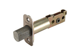 Kwikset / 663 Series / 2-3/8" Backset / Round Corner / Deadbolt Latch / Antique Brass / 82731-5