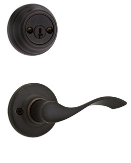 Kwikset / 967 Double Cylinder Interior Trim Pack / Balboa Lever / Left Hand / Venetian Bronze / 967BLLH11P Kwikset / 967 Double Cylinder Interior Trim Pack / Balboa Lever / Left Hand / Venetian Bronze / 967BLLH11P