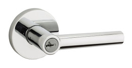 Kwikset / Milan Lever with Round Rose / Keyed Entry - SmartKey / Polished Chrome / 156MILRDT 26 SMT Kwikset / Milan Lever with Round Rose / Keyed Entry - SmartKey / Polished Chrome / 156MILRDT 26 SMT
