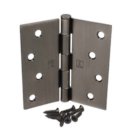 Hager / Hinge / 4" x 4" / Square Corner / Antique Nickel / 1741 4x4 15A Hager / Hinge / 4" x 4" / Square Corner / Antique Nickel / 1741 4x4 15A