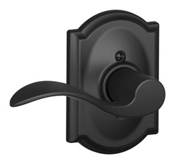 Schlage / Accent Lever with Camelot Rose / Half Dummy Left Hand / Matte Black / F170ACC 622 CAM LH Schlage / Accent Lever with Camelot Rose / Half Dummy Left Hand / Matte Black / F170ACC 622 CAM LH