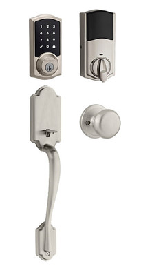 Kwikset / Arlington 915 Keypad Touchscreen Handleset / Single Cylinder - SmartKey / Satin Nickel / 915AN 15 SMT