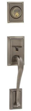 Schlage / Addison Handleset / Double Cylinder / Antique Pewter / F62ADD 620 Schlage / Addison Handleset / Double Cylinder / Antique Pewter / F62ADD 620