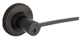 Kwikset / Ladera Lever with Round Rose / Keyed Entry - SmartKey / Venetian Bronze / 405LRLRDT 11P SMT Kwikset / Ladera Lever with Round Rose / Keyed Entry - SmartKey / Venetian Bronze / 405LRLRDT 11P SMT