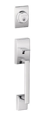 Schlage / Century Handleset / Double Cylinder / Bright Chrome / F62CEN 625 Schlage / Century Handleset / Double Cylinder / Bright Chrome / F62CEN 625